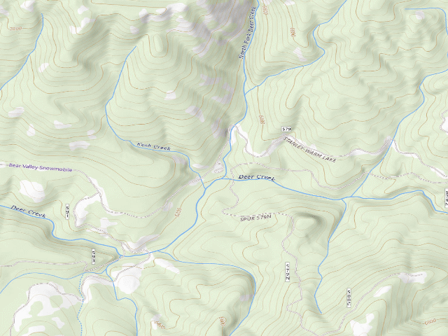 USGS topographic map of Deer Flat Campground