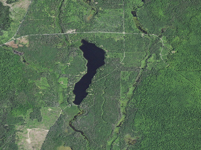 Aerial image of Deer Lake State Forest Campground