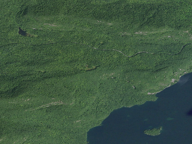 Aerial image of Deer Leap Campsite 1 (Lake George Wild Forest)