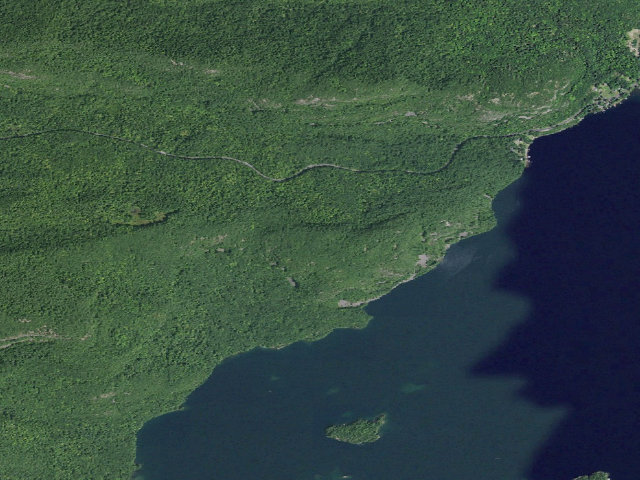 Aerial image of Deer Leap Campsite 2 (Lake George Wild Forest)