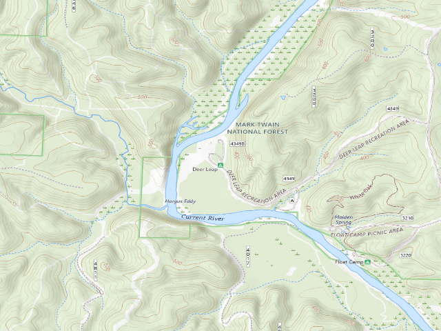 USGS topographic map of Deer Leap