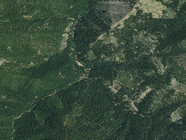 Aerial image of Deer Lick Springs Campground