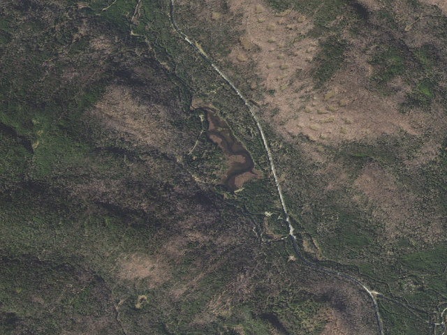 Aerial image of Deer Mountain Campground