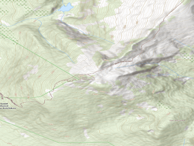 USGS topographic map of Deer Mountain Shelter (Deer Mountain National Recreation Trail)