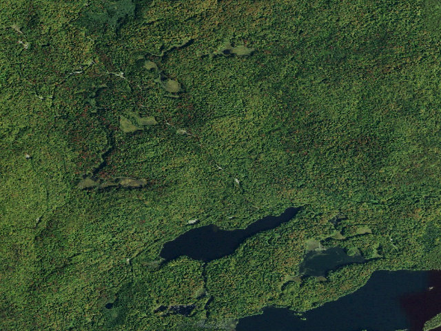 Aerial image of Deer Pond Road Roadside Tentsite [DEC #3617] (Blue Mountain Wild Forest)
