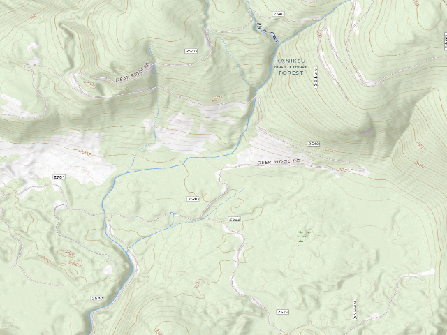 USGS topographic map of Deer Ridge 01