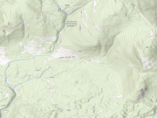 USGS topographic map of Deer Ridge 02