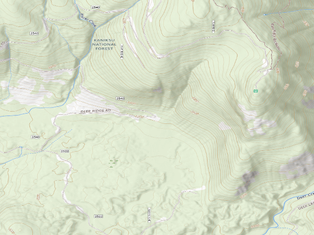 USGS topographic map of Deer Ridge 03