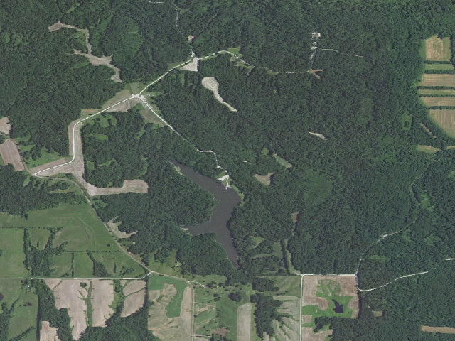 Aerial image of Deer Ridge Conservation Area