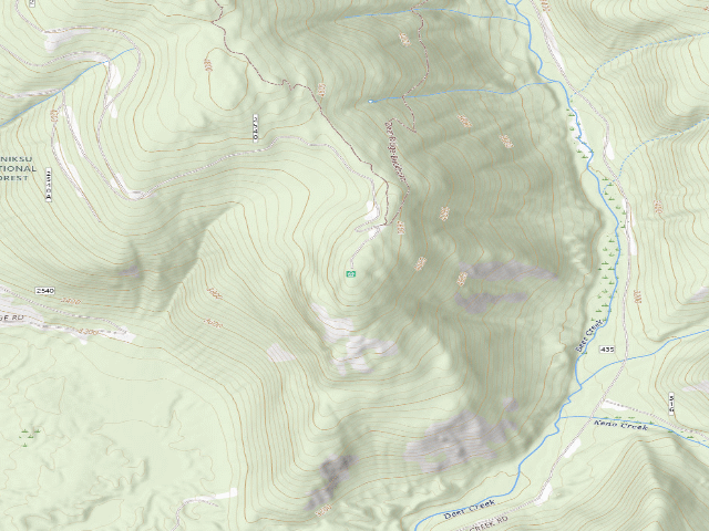 USGS topographic map of Deer Ridge Trail 01