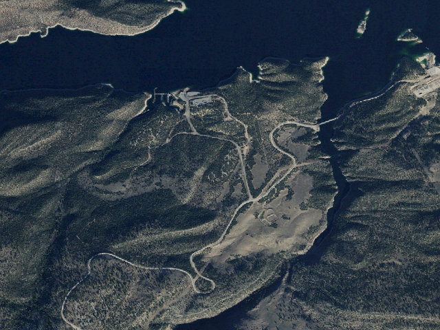 Aerial image of Deer Run Campground