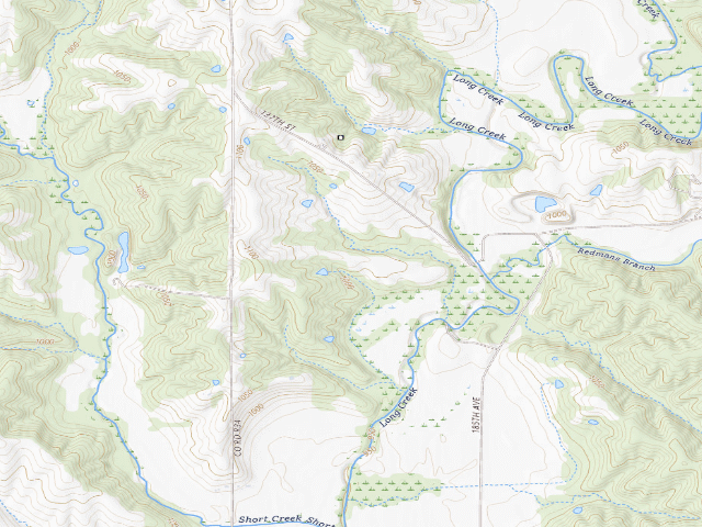 USGS topographic map of Dekalb WMA