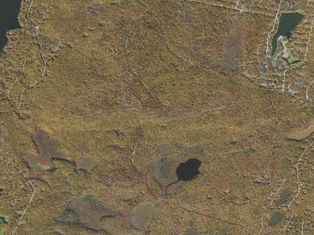 Aerial image of Delaware State Forest roadside campsite E015 Rock Hill