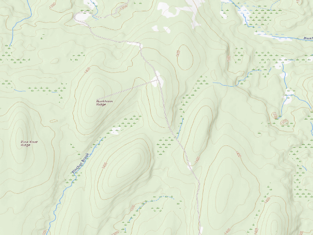 USGS topographic map of Delaware State Forest roadside campsite O026 Fire Tower
