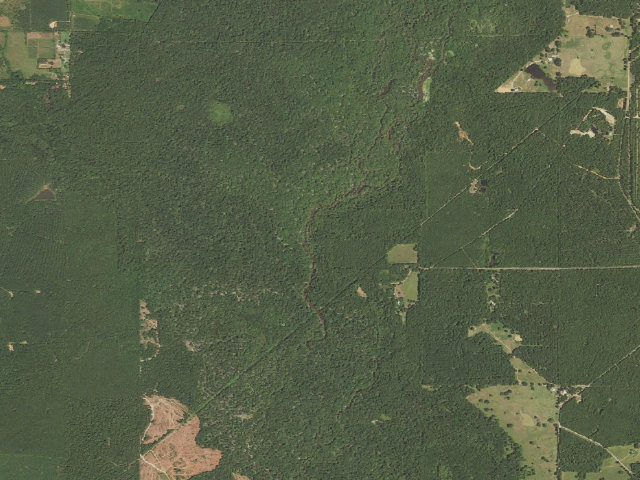 Aerial image of Della Field Primitive Camping