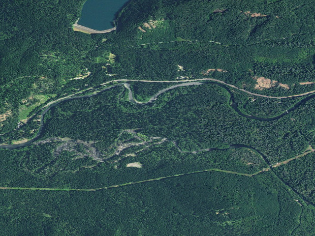 Aerial image of Delta Campground