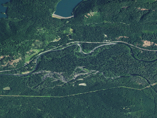 Aerial image of Delta Campground