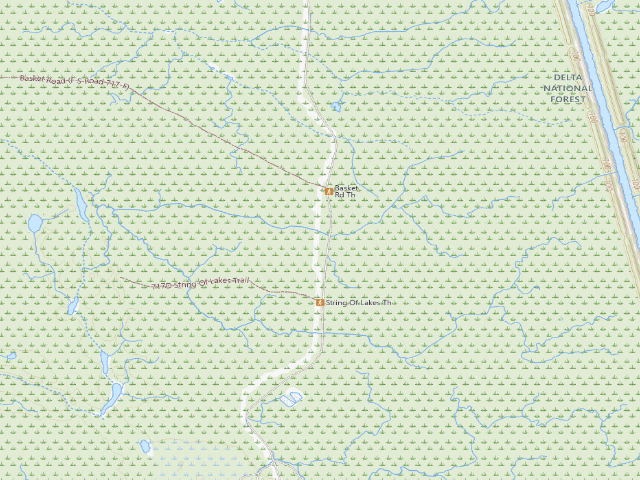 USGS topographic map of Delta Hunt Camps