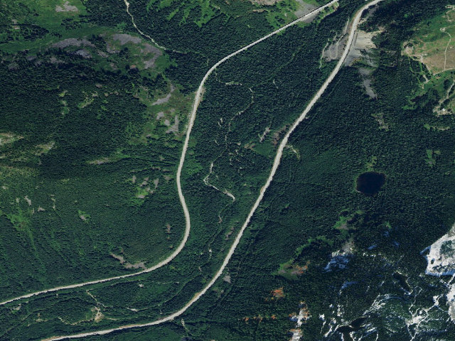 Aerial image of Denny Creek
