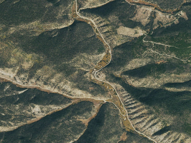 Aerial image of Denver Creek