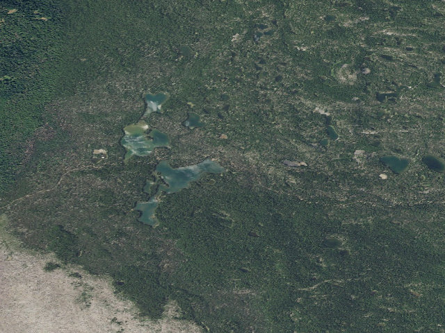 Aerial image of Deschutes National Forest
