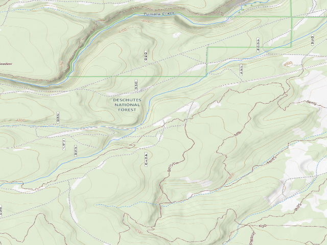 USGS topographic map of Deschutes National Forest