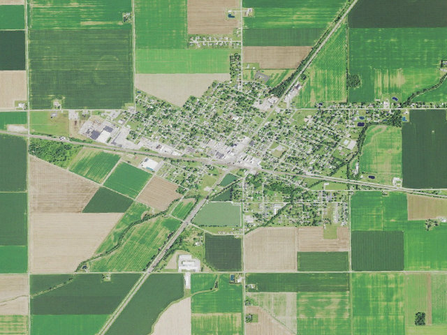 Aerial image of Deshler Crossroads Park