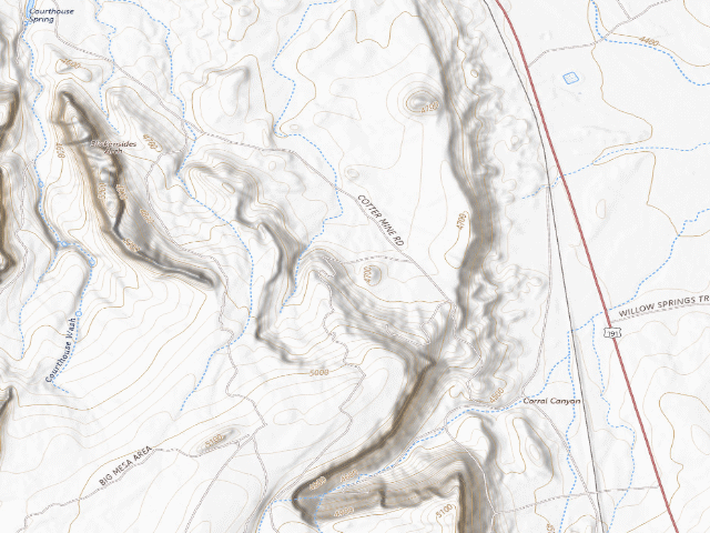 USGS topographic map of Designated Campsite