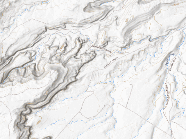 USGS topographic map of Designated Campsite