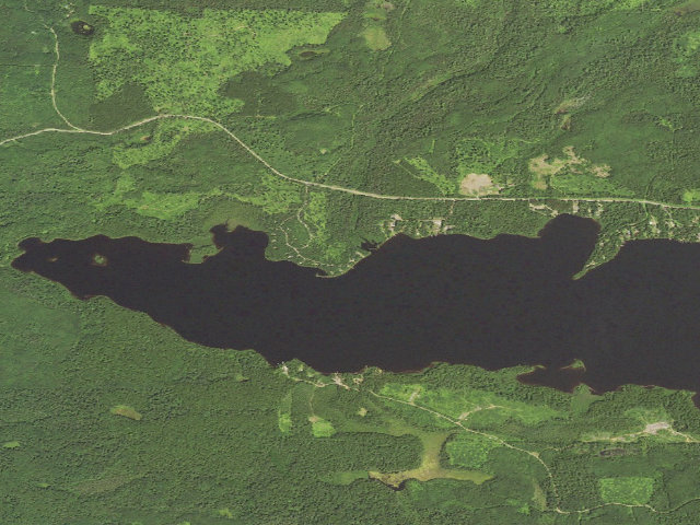 Aerial image of Devil Track Lake Campground