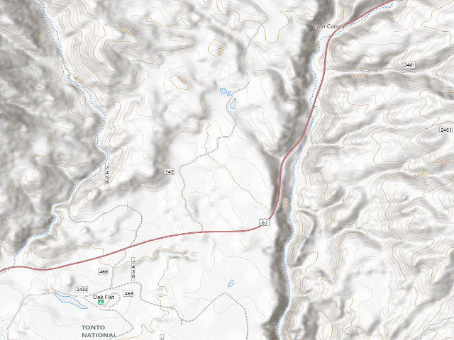 USGS topographic map of Devils Canyon