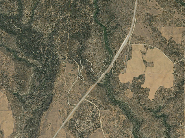 Aerial image of Devils Canyon Campground