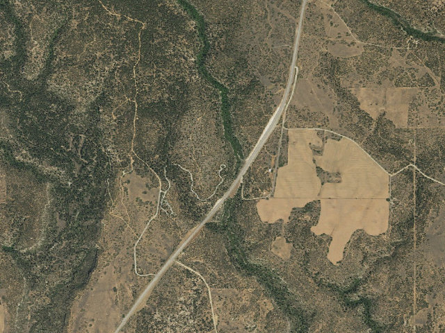 Aerial image of Devils Canyon Campground