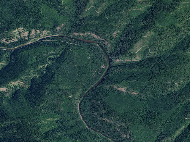 Aerial image of Devils Elbow