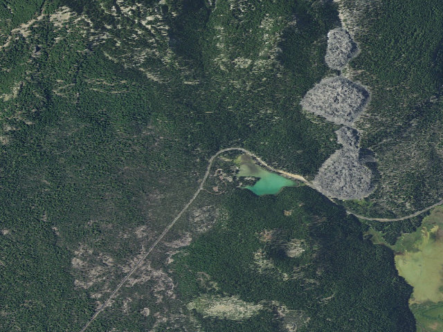 Aerial image of Devils Lake