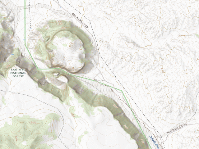 USGS topographic map of Diablo Canyon Recreation Area Camping and Parking
