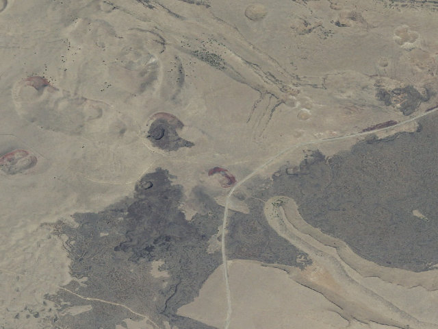 Aerial image of Diamond Craters Outstanding Natural Area
