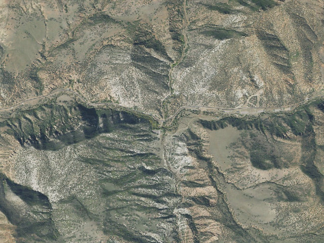 Aerial image of Diamond Fork Group Sites