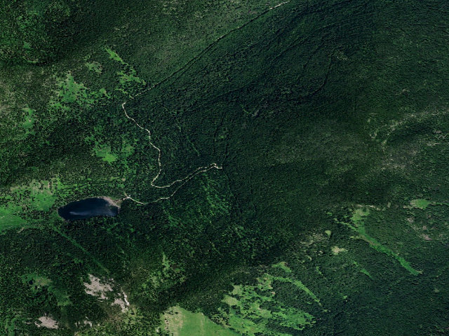 Aerial image of Diamond Lake Campground