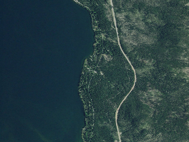 Aerial image of Diamond Lake Campground