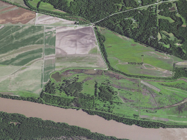 Aerial image of Diana Bend Conservation Area