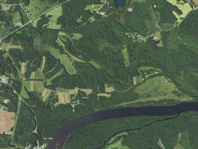 Aerial image of Dick Cross WMA