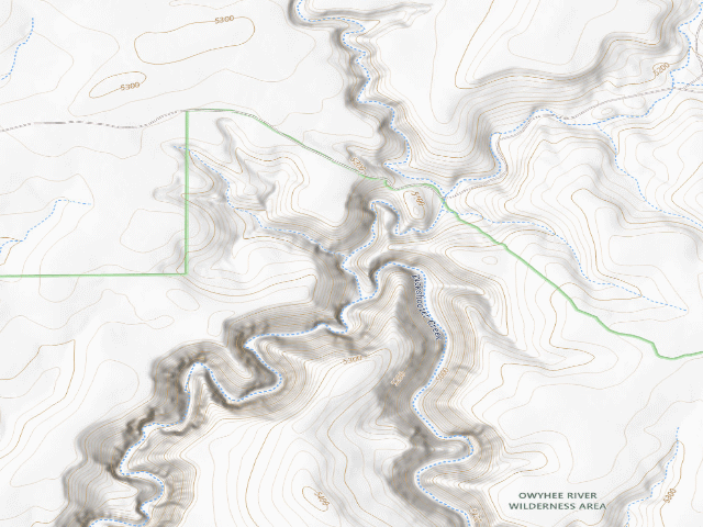 USGS topographic map of Dickshooter Creek Wild And Scenic River