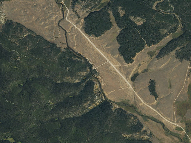 Aerial image of Dinner Station Campground