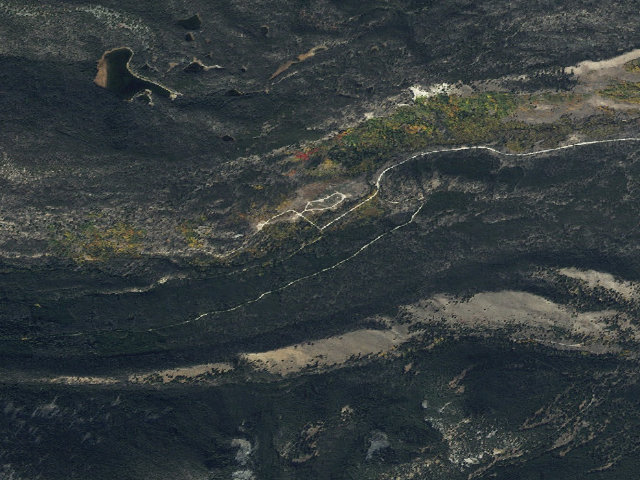 Aerial image of Dinner Station Campground