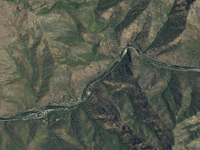 Aerial image of Dirt Flat Campground