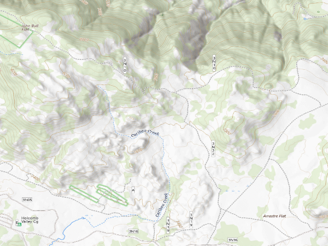 USGS topographic map of Dispersed camp #11 — San Bernardino County, CA