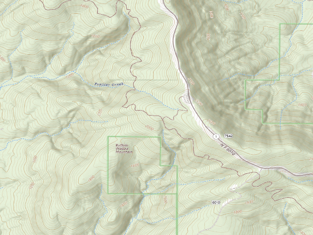 USGS topographic map of Dispersed camp #12 — Le Flore County, OK