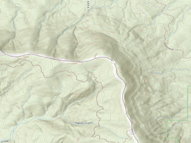 USGS topographic map of Dispersed camp #14 — Le Flore County, OK