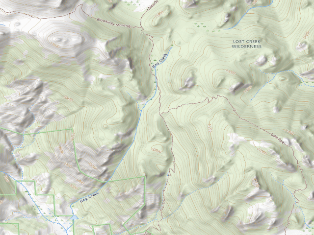 USGS topographic map of Dispersed camp #14 — Park County, CO